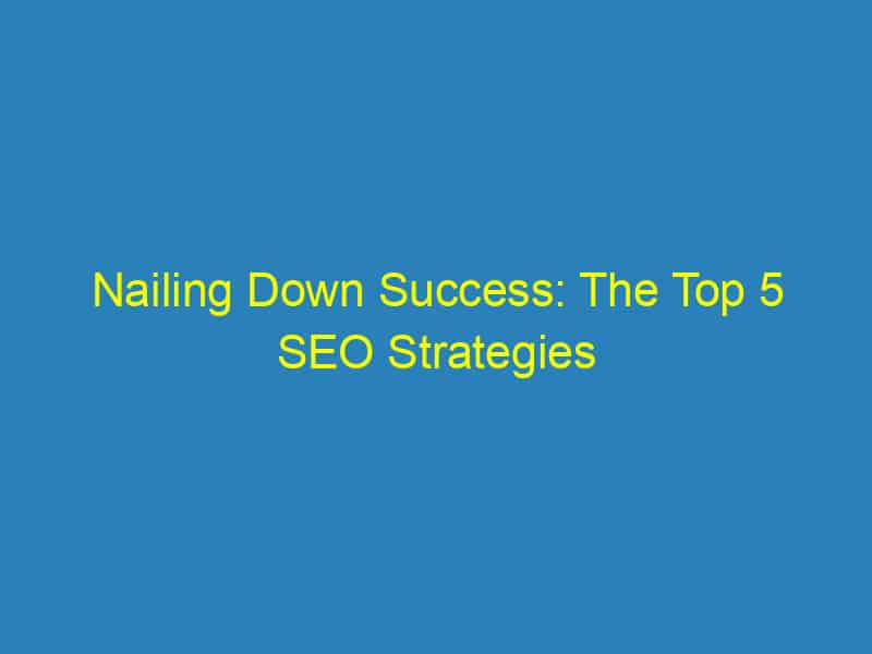 Nailing Down Success: The Top 5 SEO Strategies Every Sarasota Roofer Should Know