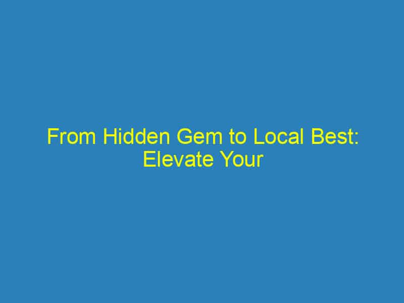From Hidden Gem to Local Best: Elevate Your Sarasota Chiropractic Business with SEO