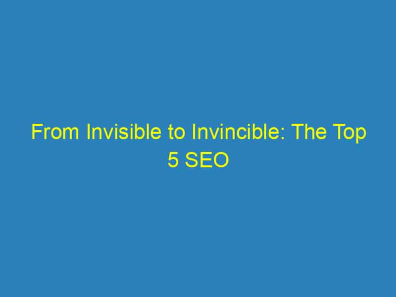 From Invisible to Invincible: The Top 5 SEO Strategies for Bradenton Chiropractors