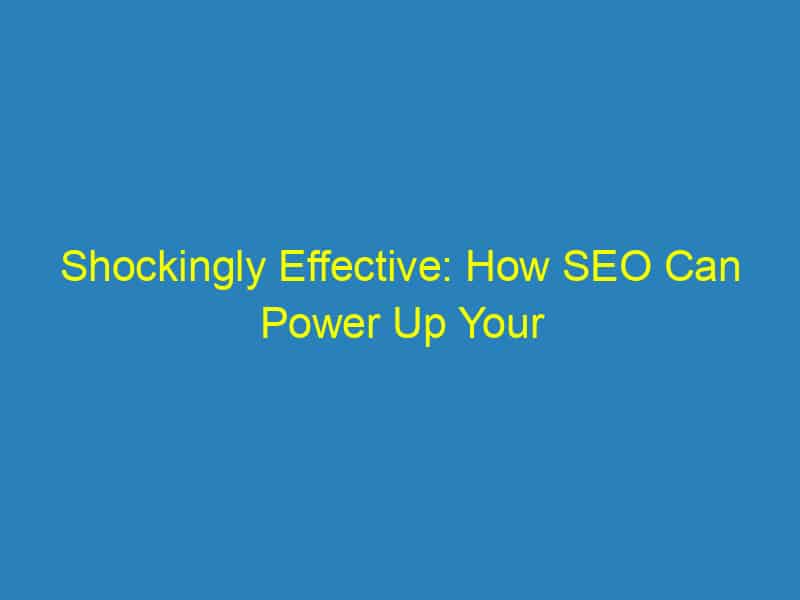 Shockingly Effective: How SEO Can Power Up Your Bradenton Electrical Services