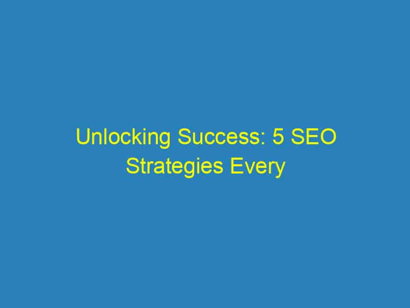 Unlocking Success: 5 SEO Strategies Every Sarasota Videographer Should Know