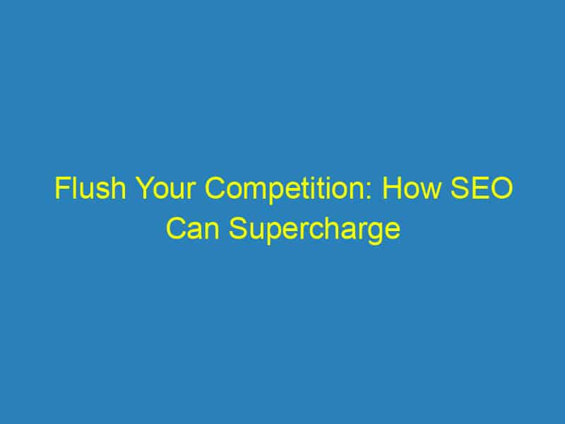 Flush Your Competition: How SEO Can Supercharge Your Bradenton Plumbing Business