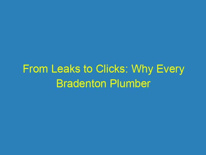 From Leaks to Clicks: Why Every Bradenton Plumber Needs a Strong SEO Strategy