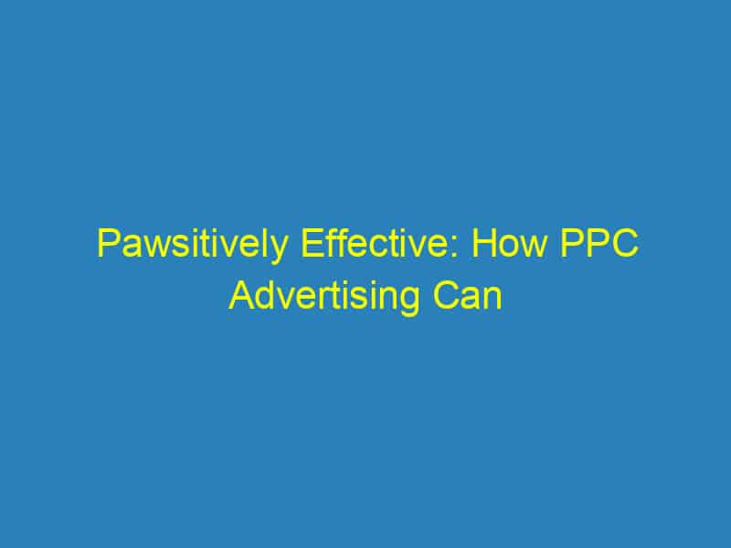 Pawsitively Effective: How PPC Advertising Can Elevate Your Sarasota Vet Practice